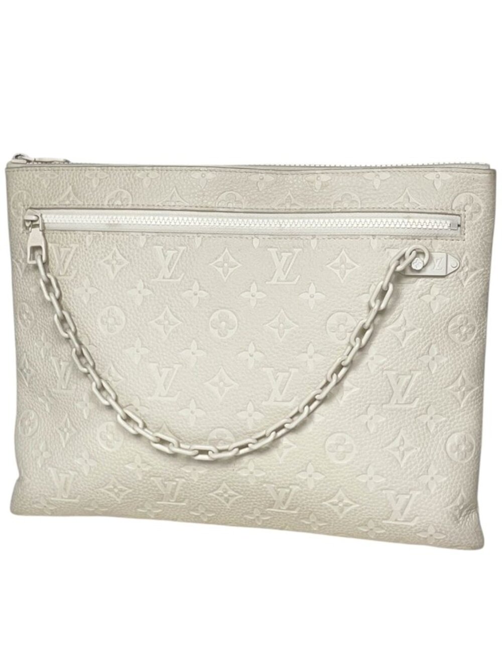Louis Vuitton Pochette Clutch Taurillon Ivory